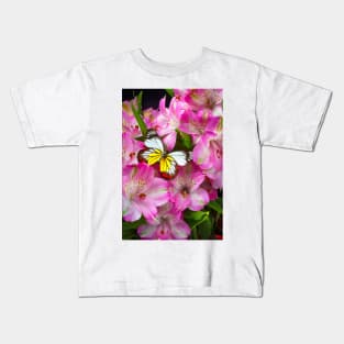 Exotic Brightly Graphic Butterfly Kids T-Shirt